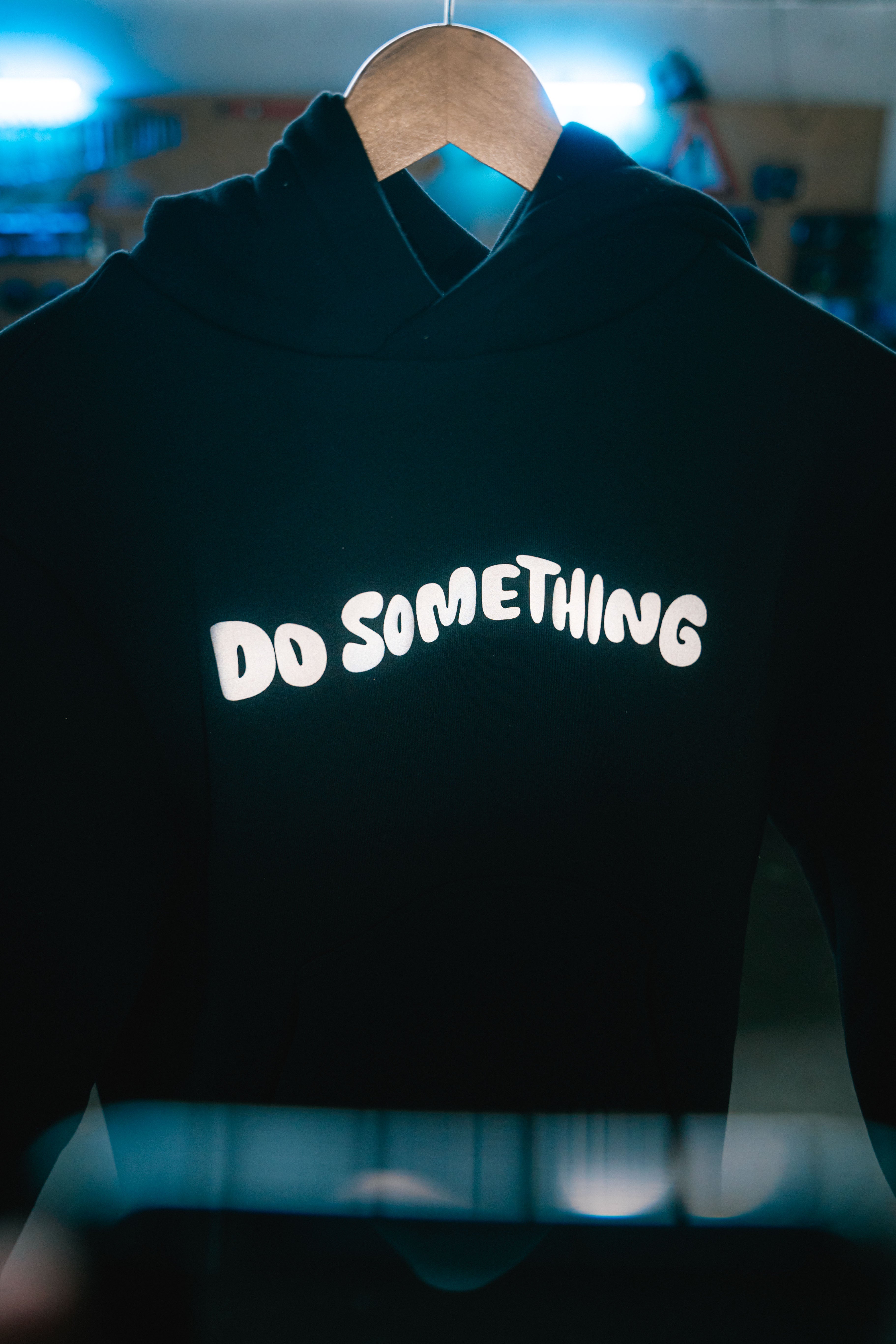 Reflektierender Do Something Hoodie - Kinder