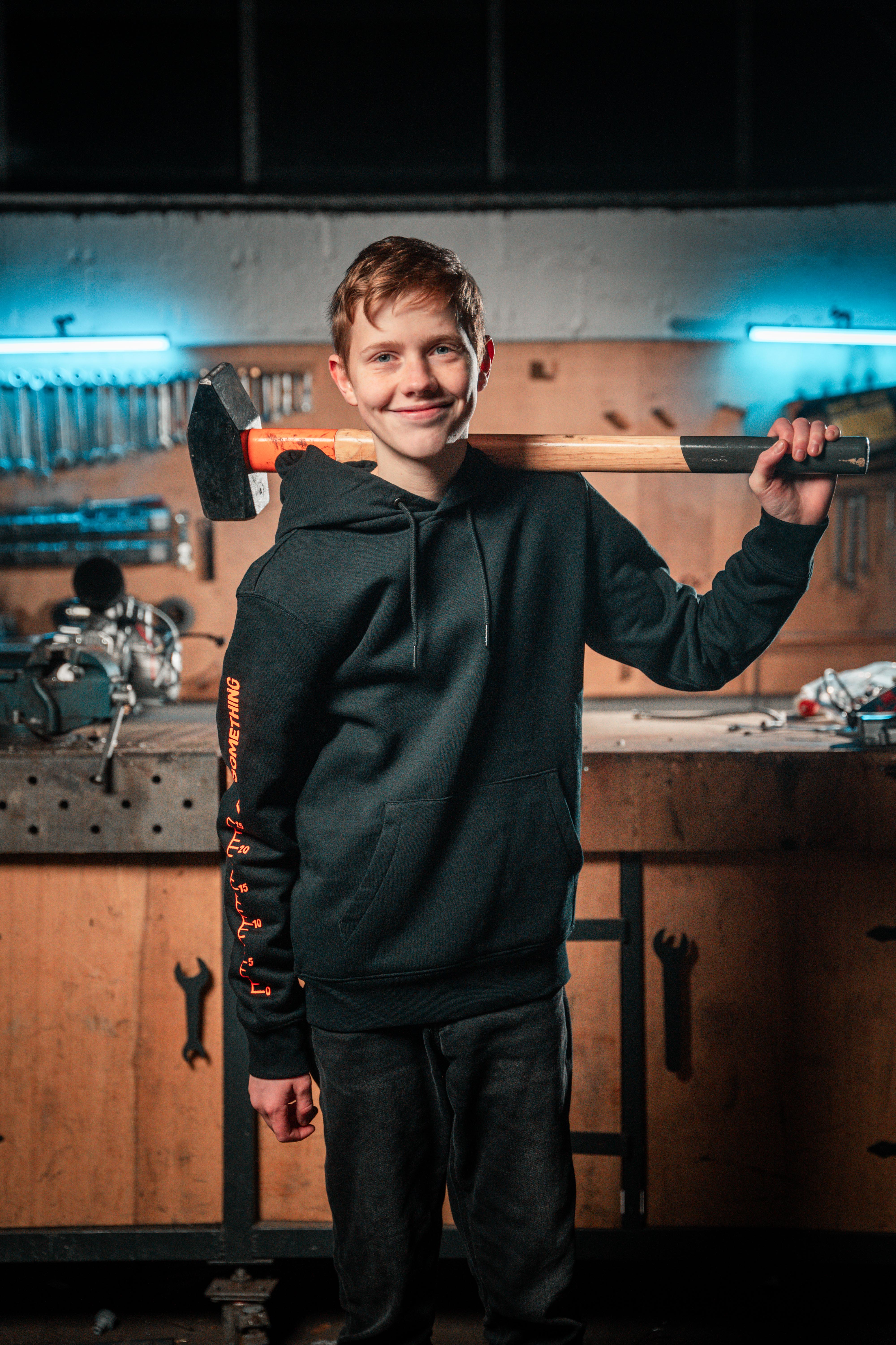 Neon Werkzeug Hoodie - Limited Edition - Kinder